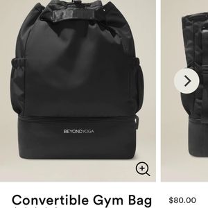 NWT- Beyond Yoga Convertible Gym Bag